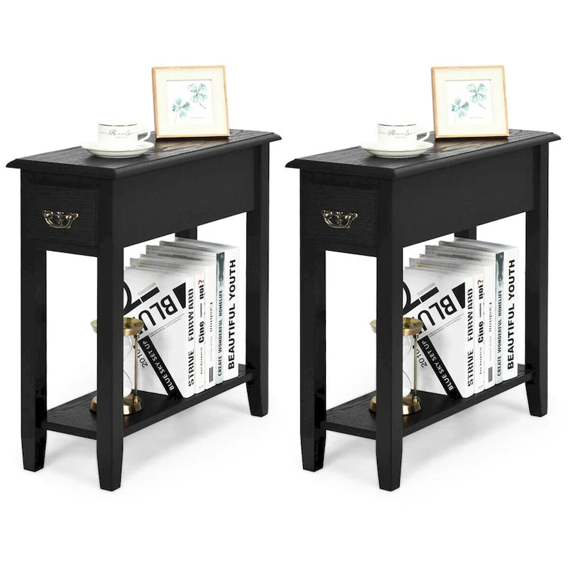 Lot de 2 tables d'appoint pour canapé