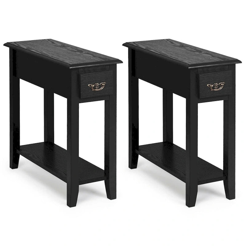 Lot de 2 tables d'appoint pour canapé