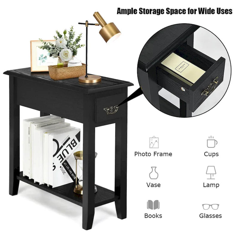 Lot de 2 tables d'appoint pour canapé
