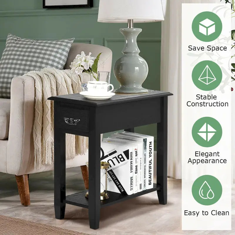 Lot de 2 tables d'appoint pour canapé