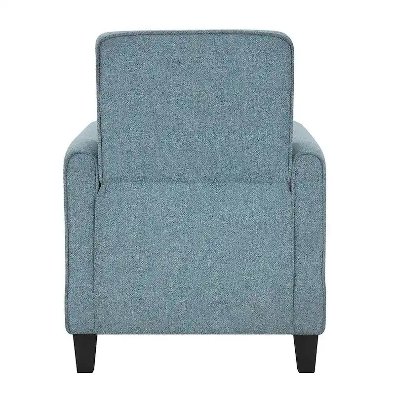 Fauteuil inclinable matelassé en tissu avec passepoil