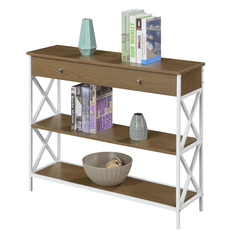 Console 1 tiroir avec étagères
