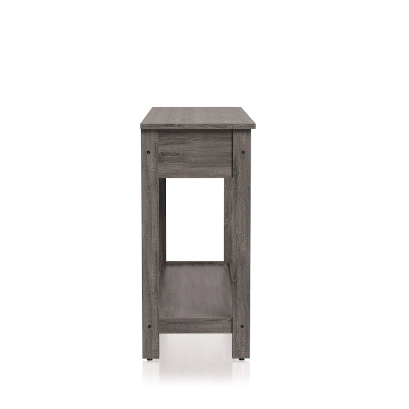 Table de canapé à 1 étagère en bois