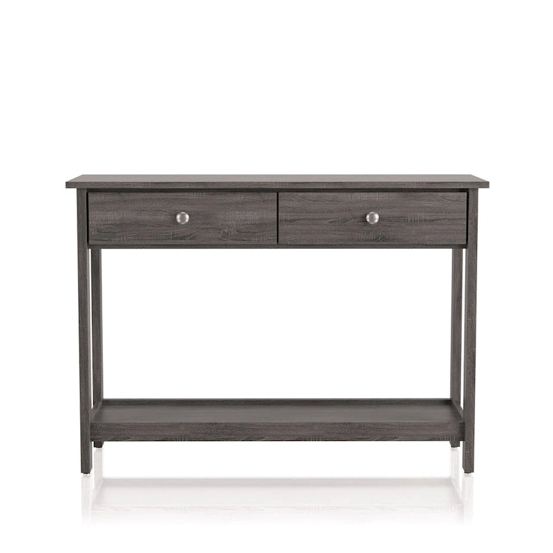 Table de canapé à 1 étagère en bois