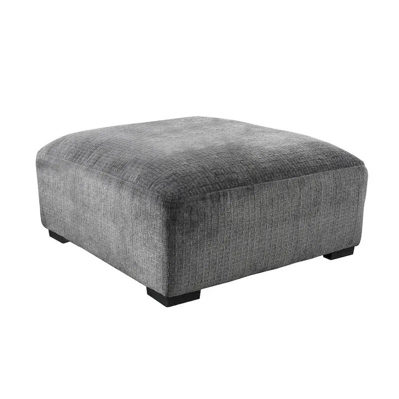 Pouf de cocktail rembourré en chenille