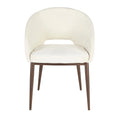 Chaise de salle à manger capitonnée avec pieds en métal cuivré