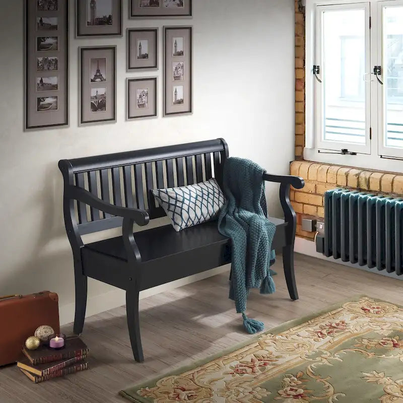 Banc de rangement pour véranda