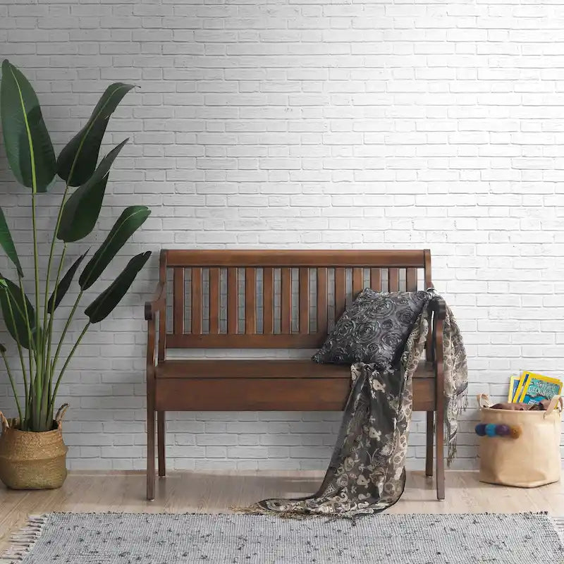 Banc de rangement pour véranda