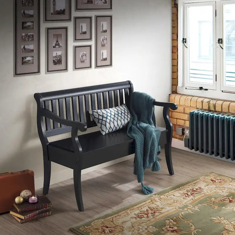 Banc de rangement pour véranda