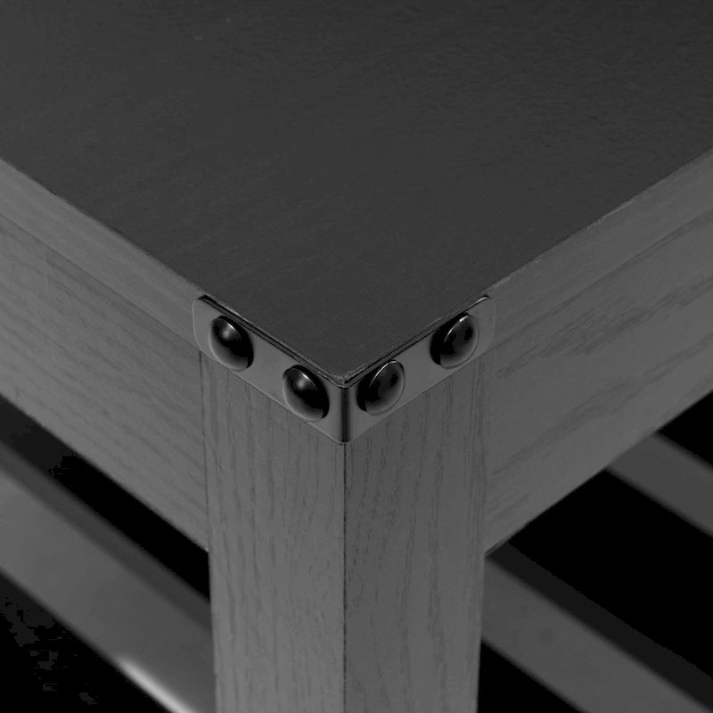 Table basse de salon avec étagère de rangement, table d'appoint de canapé