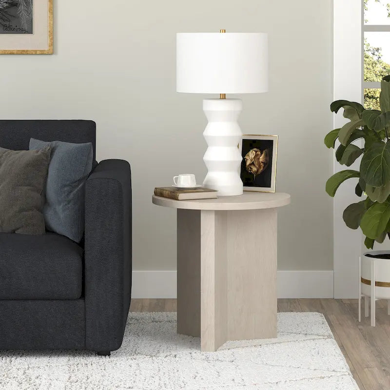 Table d'appoint ronde de 20 po de large