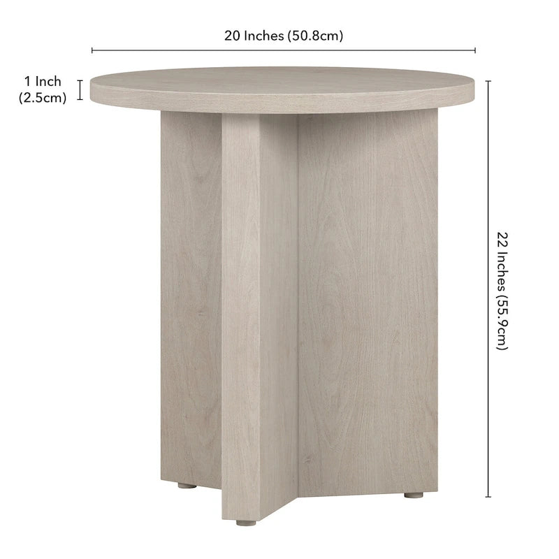 Table d'appoint ronde de 20 po de large