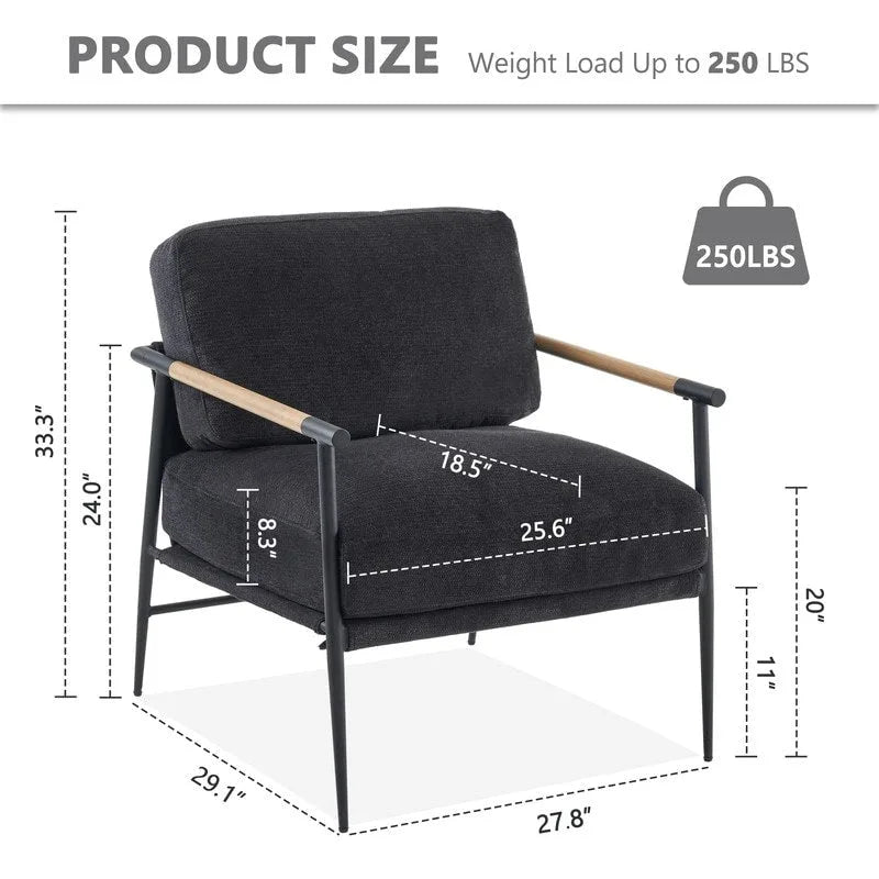 Fauteuils d'appoint, ensemble de 2, fauteuils blancs en chenille