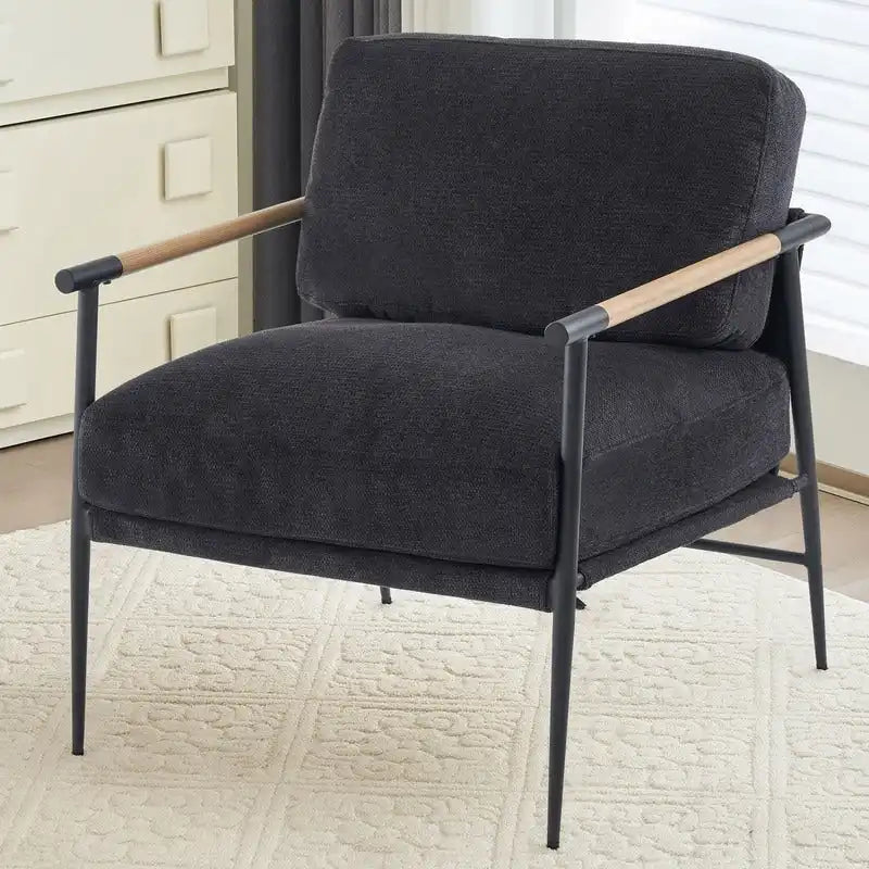 Fauteuils d'appoint, ensemble de 2, fauteuils blancs en chenille