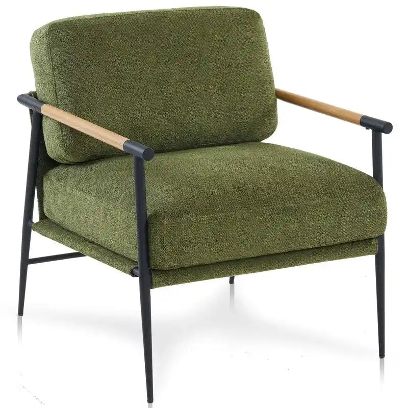 Fauteuils d'appoint, ensemble de 2, fauteuils blancs en chenille