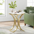 Table d'appoint or blanc