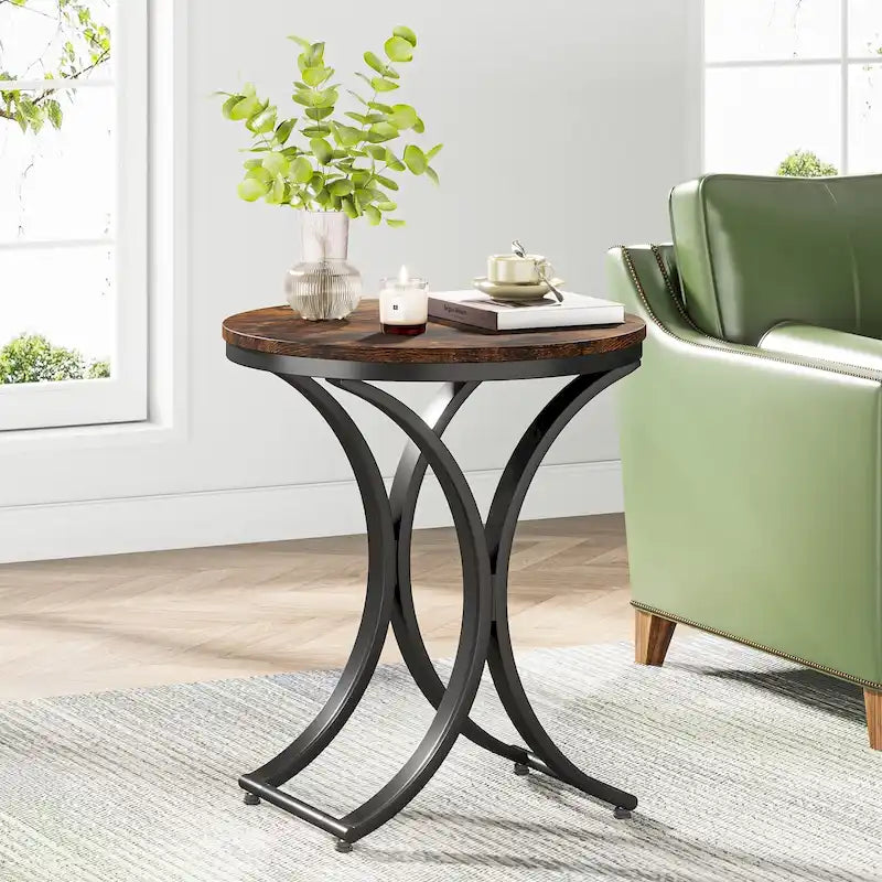 Table d'appoint or blanc