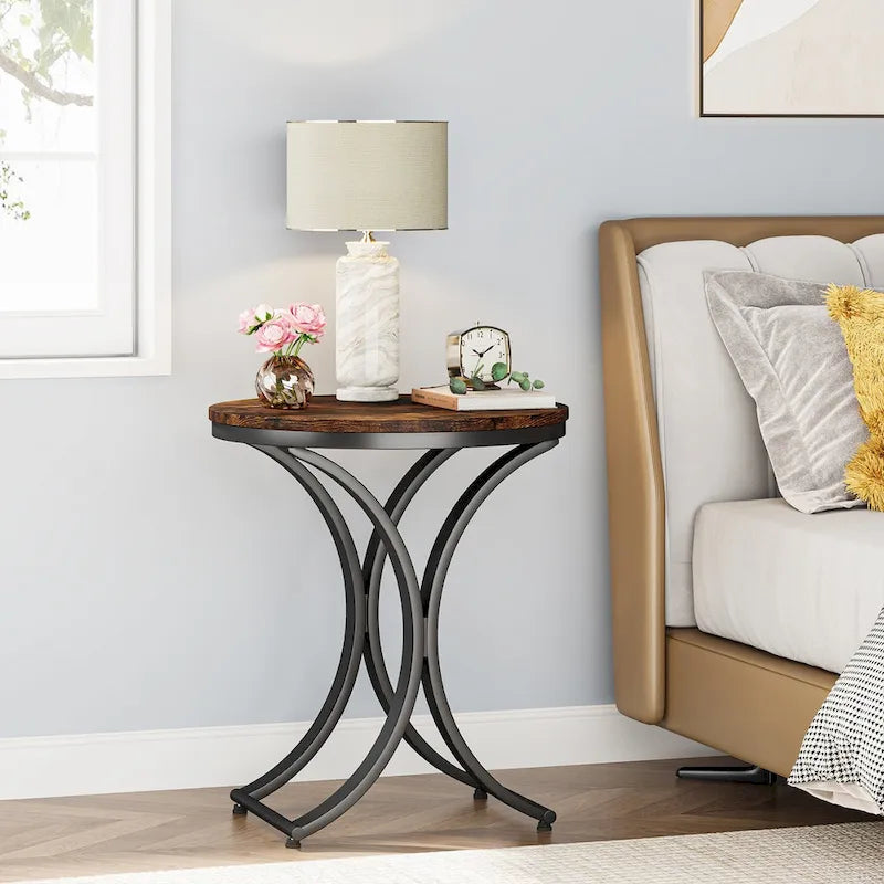 Table d'appoint or blanc