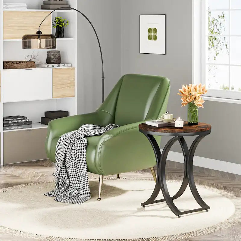 Table d'appoint or blanc