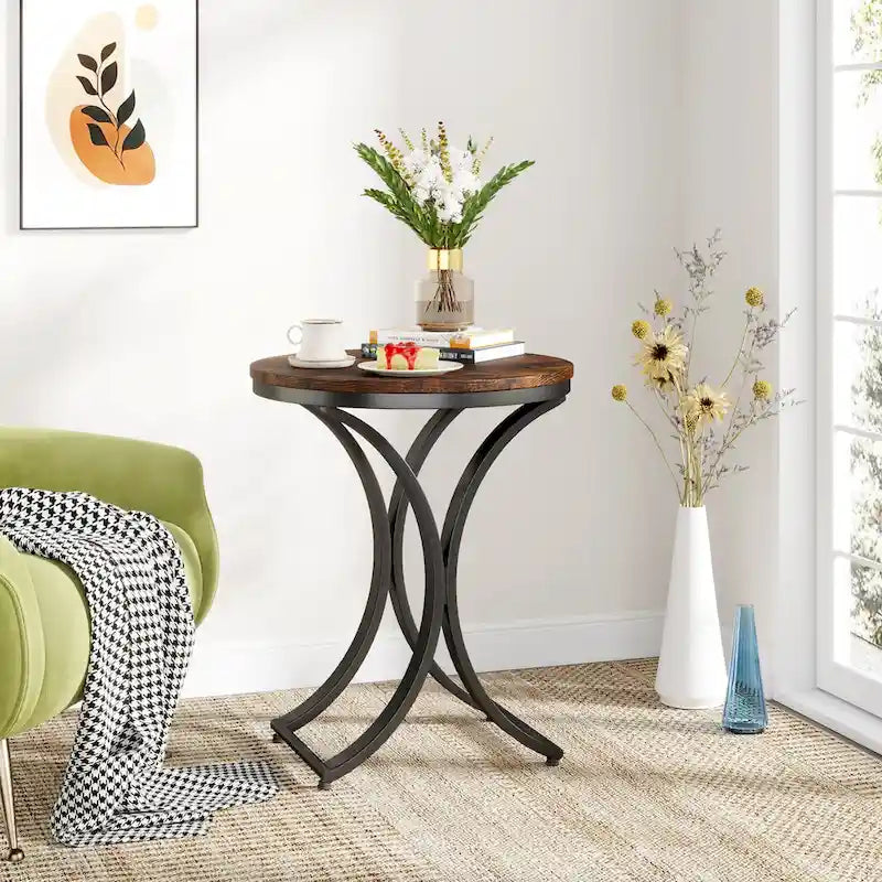 Table d'appoint or blanc