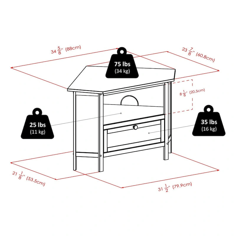 Meuble TV d'angle, expresso