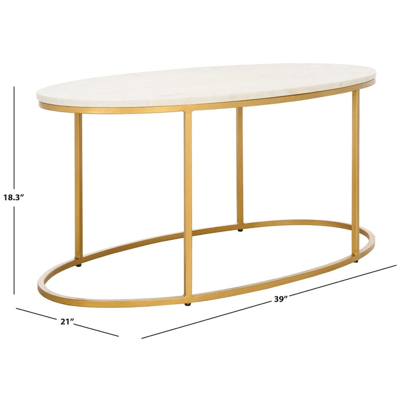 Table basse en marbre