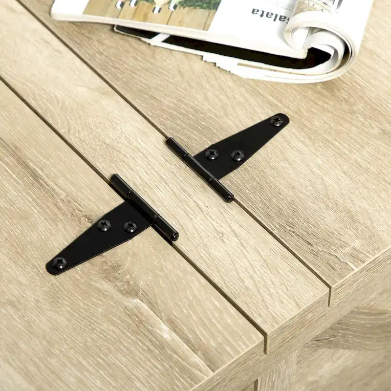 Table basse de ferme avec rangement