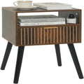 Petite table de chevet en bois